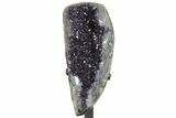 Amethyst Geode Section on Metal Stand - Uruguay #199670-1